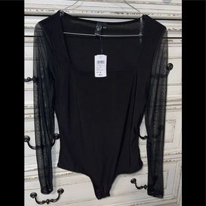 NWT windsor black bodysuit size medium